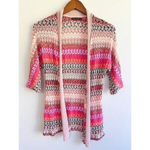 NIC+ZOE Cardigan Sweater Short Sleeve Scandi Girl